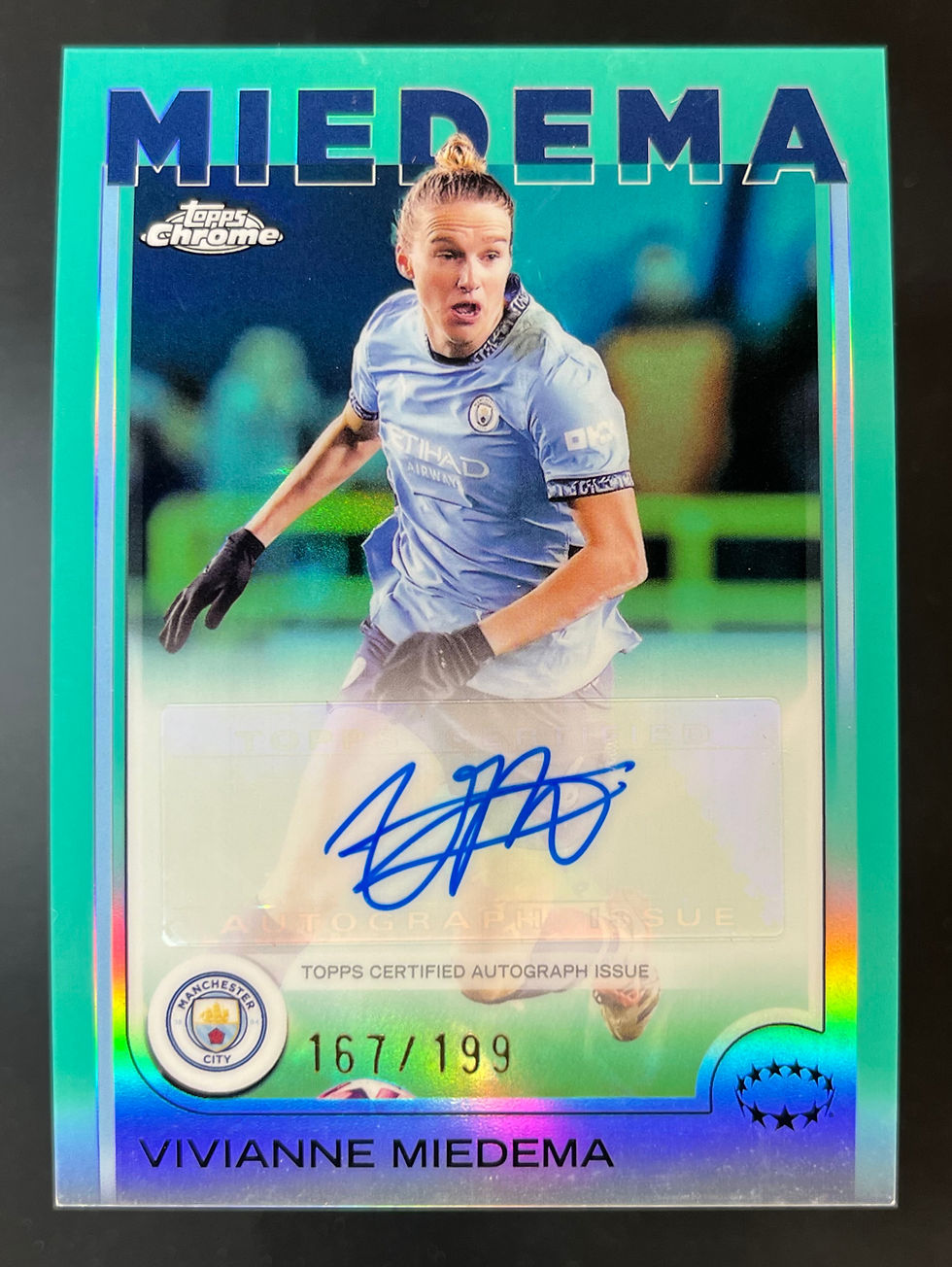 2024-25 Topps Chrome Aqua Autograph /199