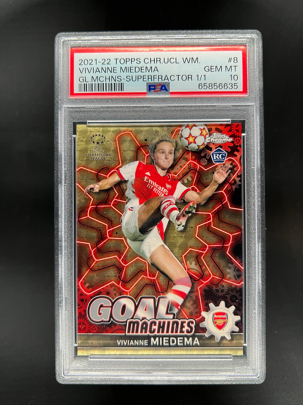 2021-22 Topps Chrome Goal Machines Superfractor 1/1