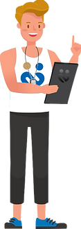 Avatar de care trainers avec une tablette dans les mains