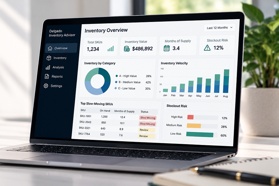 Health Check hero graphic with icons and text, landscape layout