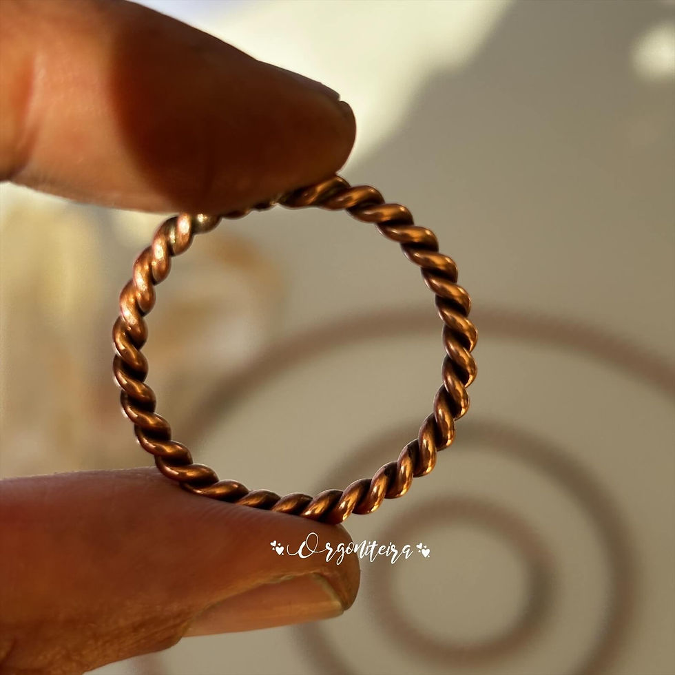 Tensor ring Lost Cubit 177 MHz | Geometria Harmônica em Cobre