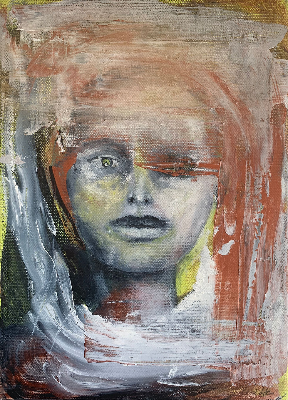 Miniatyrbilde: Indian Lady, 32,5 x 23,5 cm