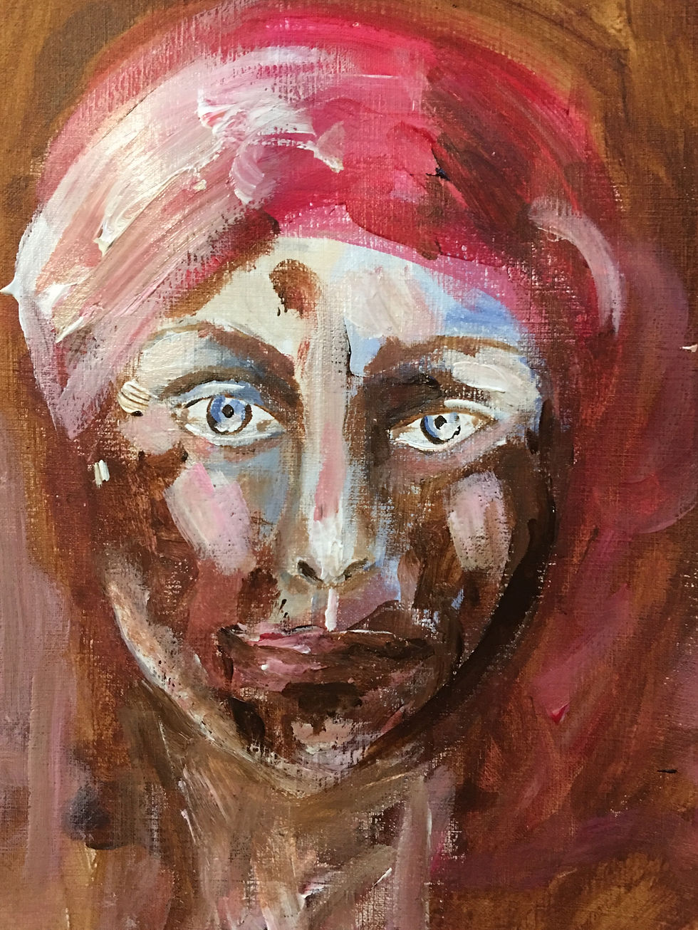 Miniatyrbilde: Guilt (A4), Innrammet 30 x 40