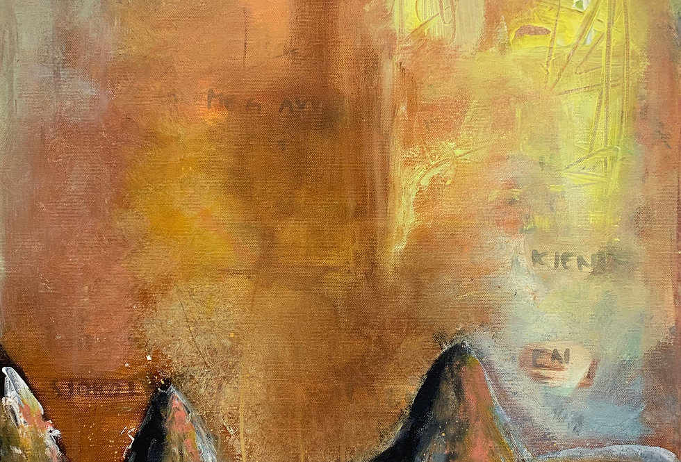 Tanker ved solnedgang, 60 x 50 cm