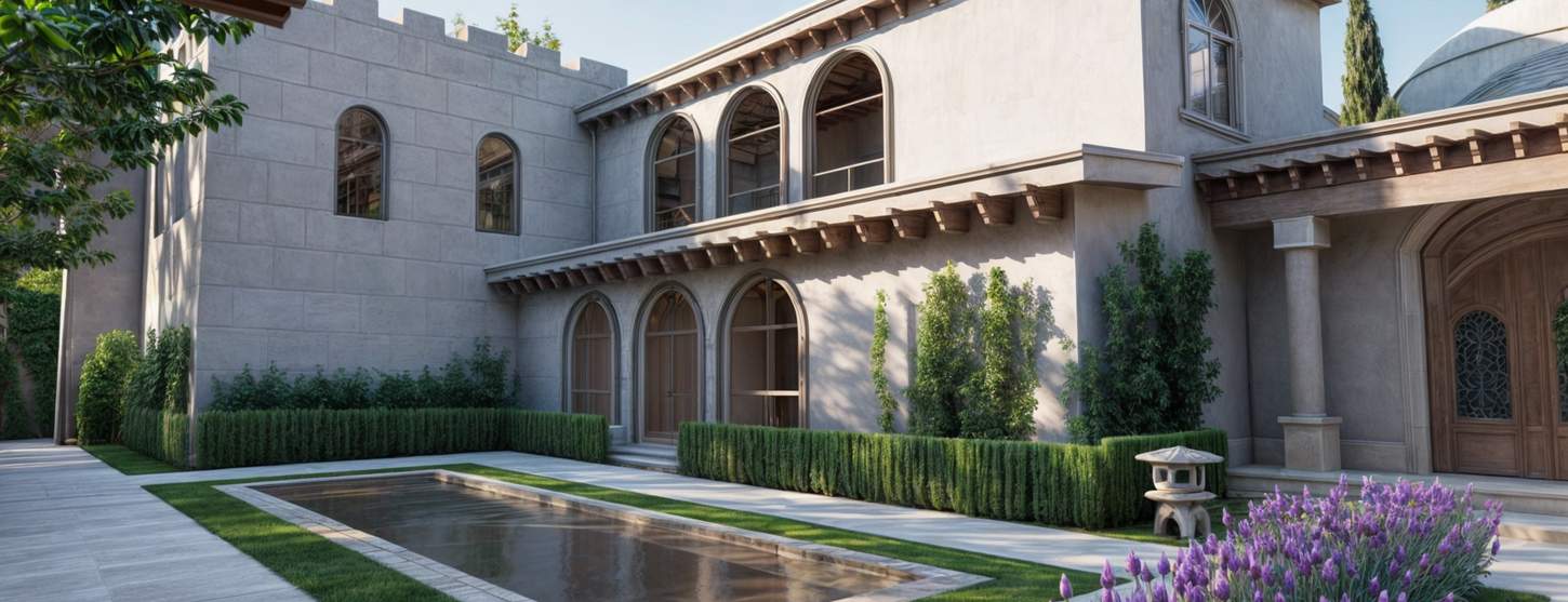 radición, elegancia y diseño contemporáneo en un solo espacio habitable.
Ubicada sobre un terreno de 1,250 m², esta residencia de 1,200 m² construidos redefine el concepto de hacienda contemporánea, integrando elementos de la arquitectura colonial moderna con sutiles acentos árabes, en una composición rica en materiales naturales, texturas y luz.
El proyecto se despliega en tres niveles cuidadosamente conectados, comenzando con un sótano semi-enterrado a -3 metros del nivel de calle, que articula la circulación vertical sin interrumpir la armonía del diseño. En la planta baja, se encuentra la recámara principal, concebida como un refugio de lujo con privacidad total y acceso directo a los jardines. Una alberca techada complementa la experiencia sensorial, funcionando como un oasis íntimo dentro de la vivienda.
La zona social se enriquece con una biblioteca de doble altura —coronada por un tapanco con vista directa—, una estancia comedor con cúpulas artesanales, una cocina integral de alta gama con lavandería independiente, un bar privado, y un espacio dedicado a la meditación y el descanso espiritual. La cochera para dos autos se integra sutilmente al volumen sin romper con la estética de la fachada.
En el nivel superior, se distribuyen dos recámaras completas, una cómoda sala de TV, y el tapanco-mirador que enriquece la espacialidad de la biblioteca, creando un diálogo visual entre niveles.
El lenguaje arquitectónico se expresa a través de acabados en piedra natural, estucos blancos, madera de alta calidad y herrería artesanal residencial, lo que brinda un equilibrio entre robustez, elegancia y calidez. El diseño paisajístico incluye un sistema de riego automático, integrando vegetación acorde al clima y al carácter de la hacienda.
Este proyecto no solo es una vivienda, sino una experiencia sensorial y cultural, donde cada espacio fue concebido para vivir con profundidad, belleza y propósito.