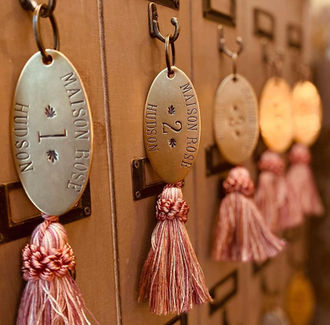 Maison Rose room keys 