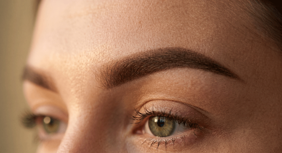 ombre powder brows before after Michigan
