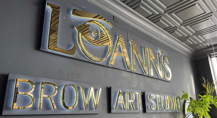 LoAnn's Brow Art Studio interior, luxury PMU studio in Commerce Township Michigan