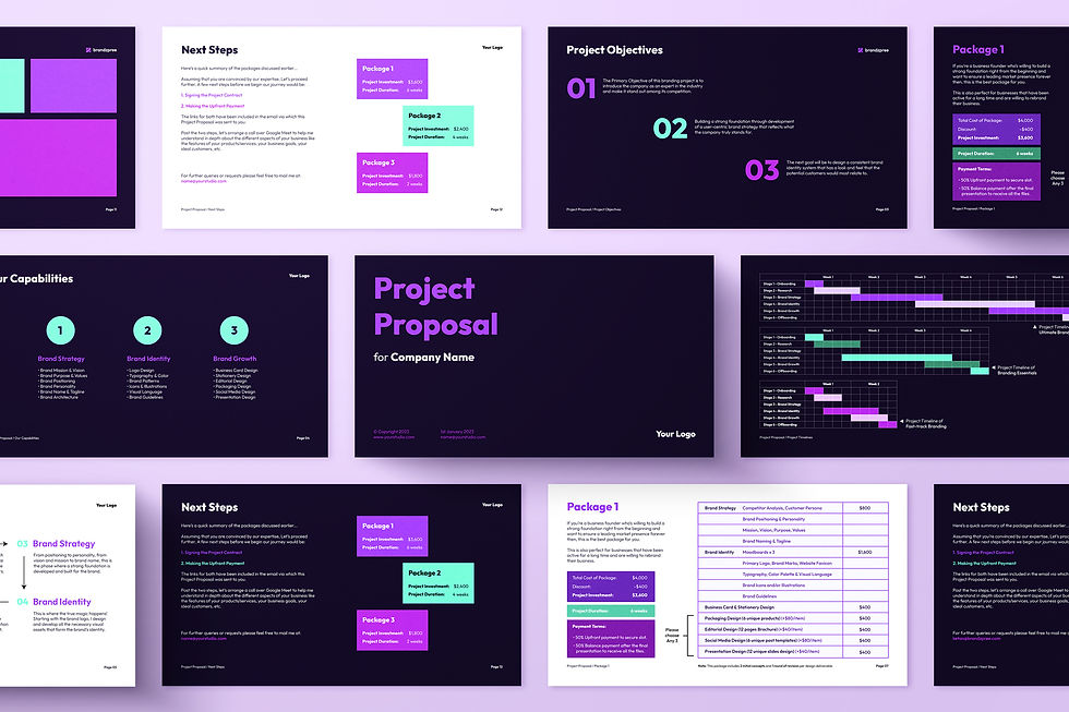 Project Proposal Template - Dark & Light versions