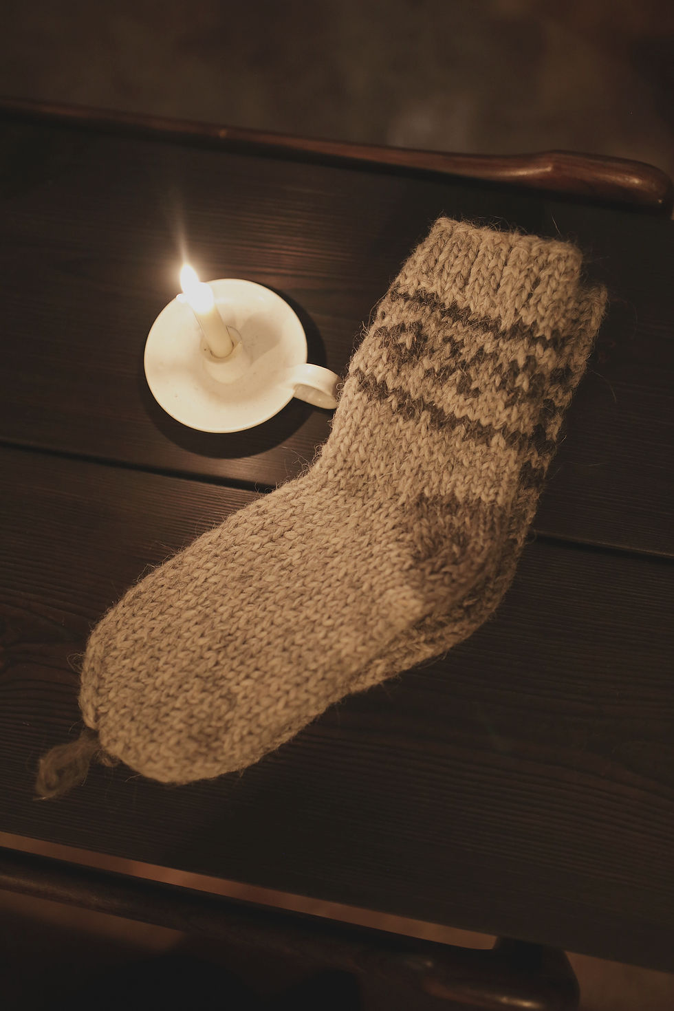Thumbnail: Cozy Hand Knitted Woolen Socks