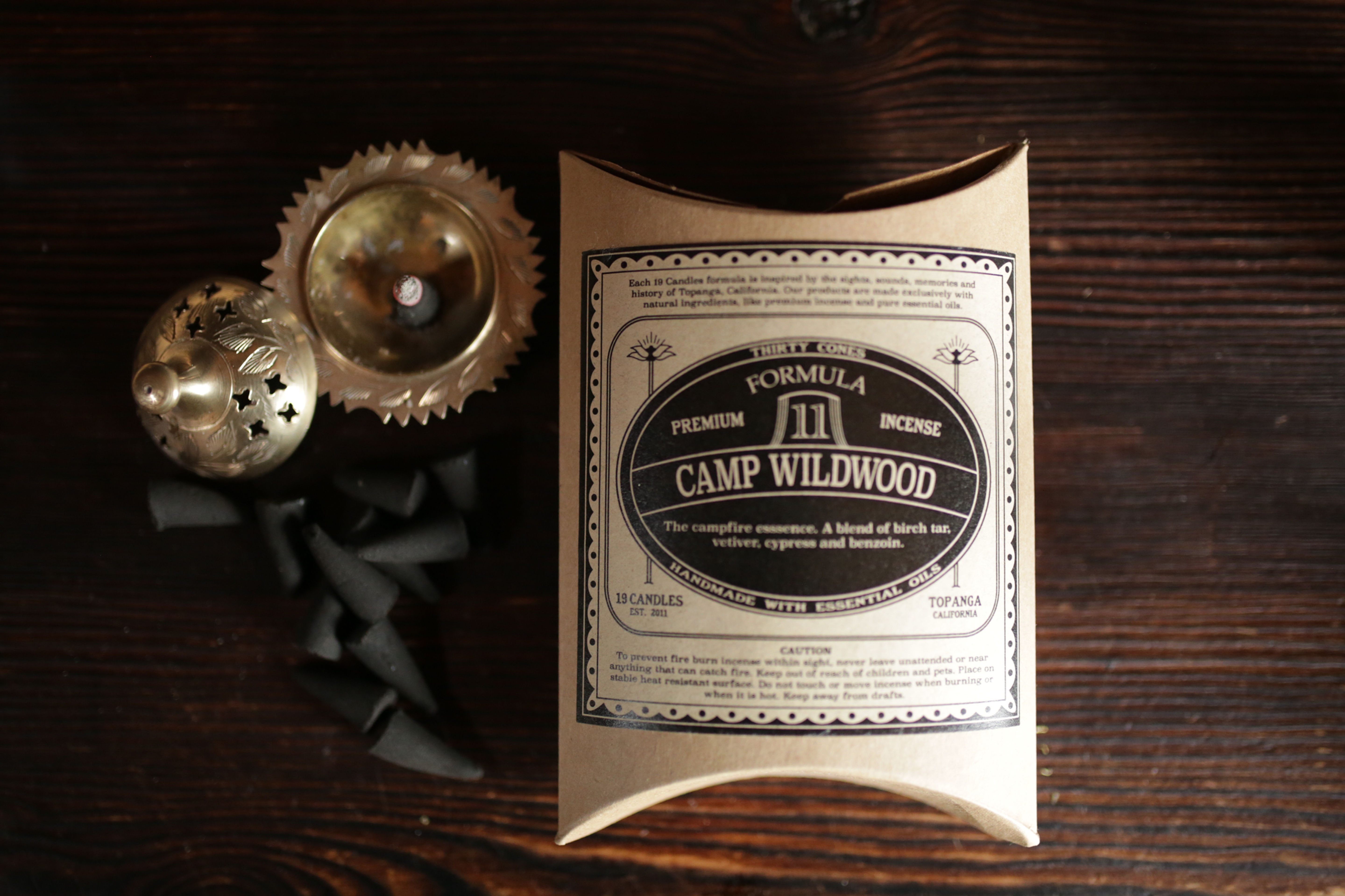 Camp Wildwood / Rose Natural Incense Cones