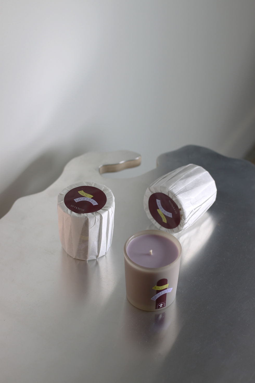 SCENTED CANDLE / SAGE + LAVENDER