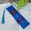 Thumbnail: approximate 2x6 wooden bookmark in blue with hot air balloon