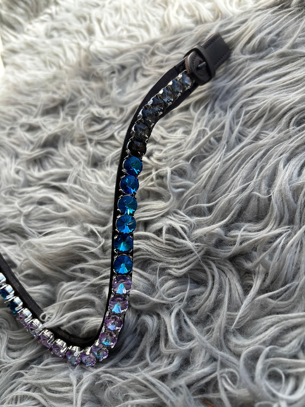 Miniaturbild: Stirnriemen Magic Ombre ✨ Black Diamond x Bermuda Blue x Vitral light ♥️
