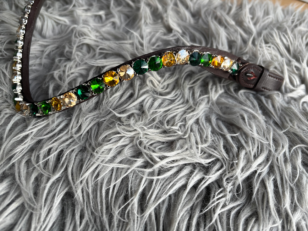 Miniaturbild: Stirnriemen Magic ✨ Emerald x Perodit x Topaz x Topaz light ♥️