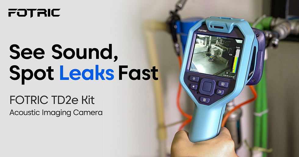 FOTRIC Launches TD2e Kit: 64-Mic Fully Equipped Acoustic Imaging Camera for Leak Detection