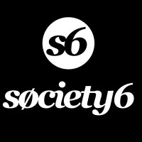 S6  Society6 logo  n&b