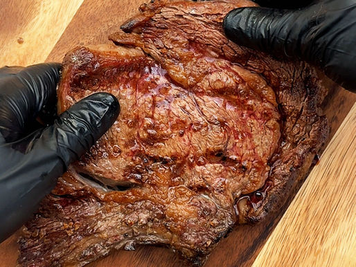 Black Angus Ribeye: Naturally abundant marbling, resulting in tender, flavorful beef