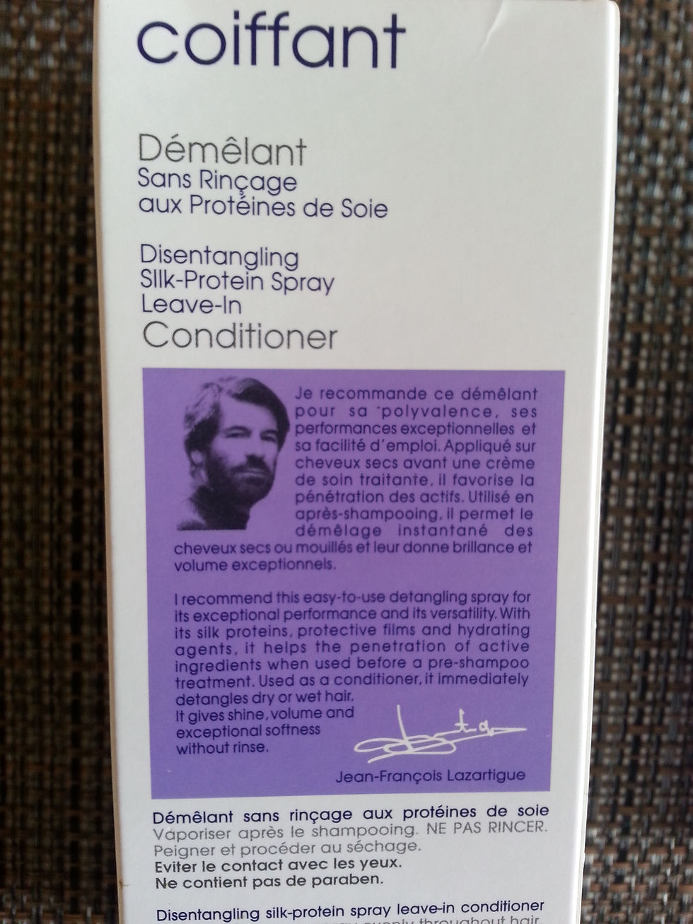 Thumbnail: Démêlant aux protéines de Soie - J.F. Lazartigue