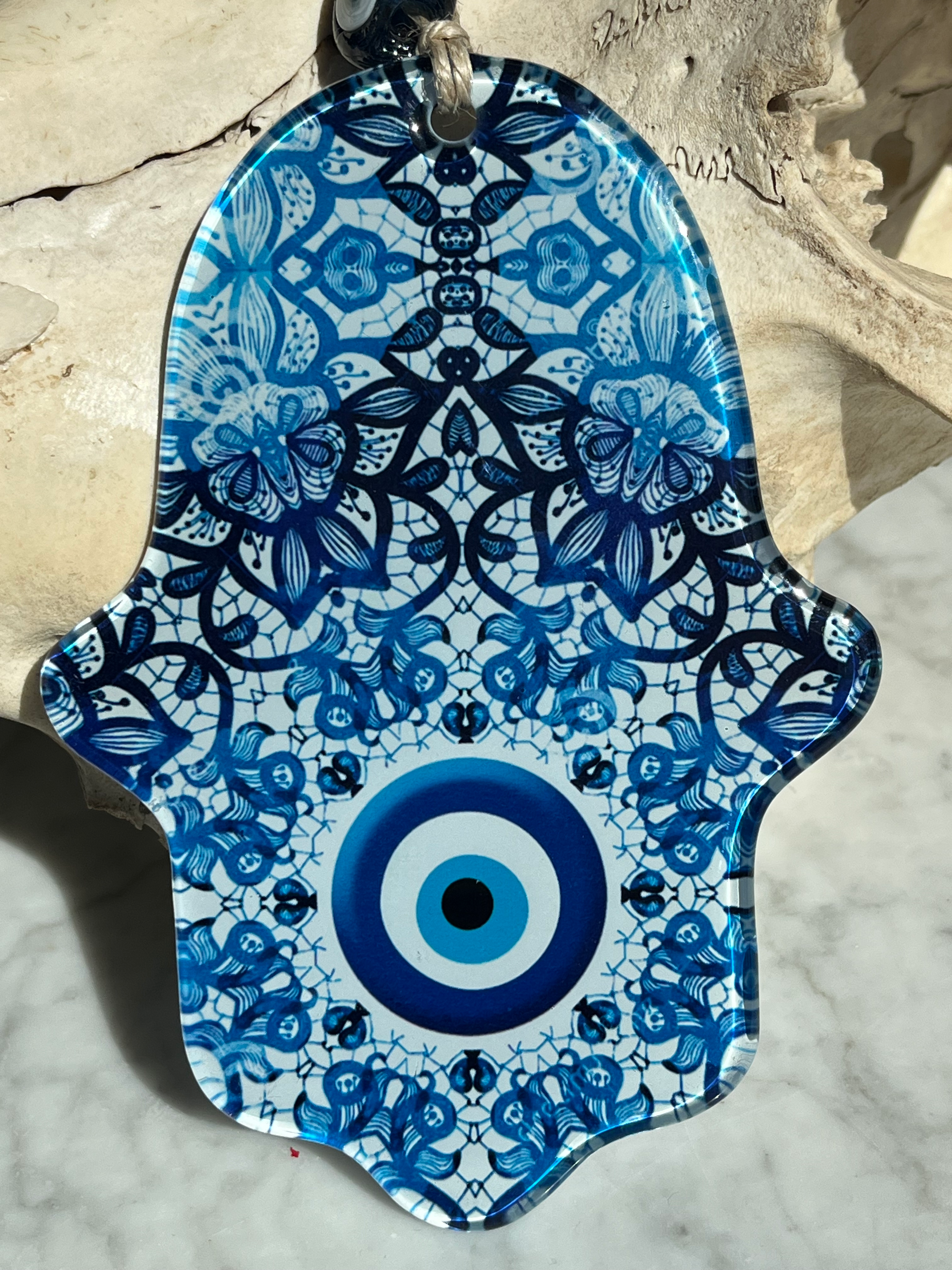 Psychedelic Flower Mandala Hamsa