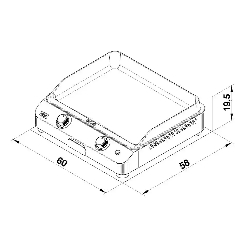 Miniature : PLANCHA ENO FUSION 60 GAZ - CARGO