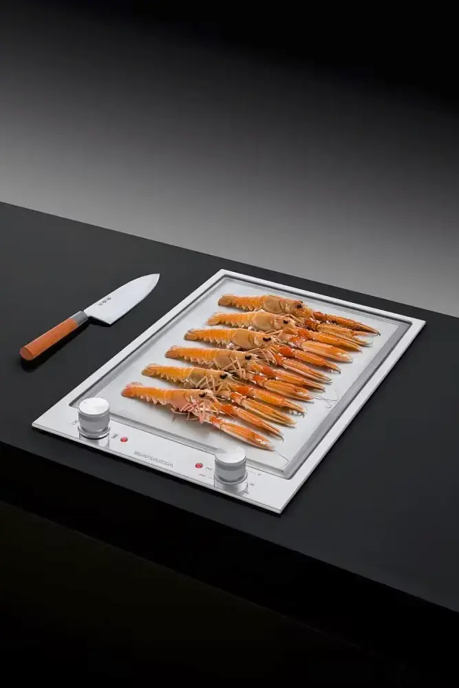 Miniature : TABLE DE CUISSON TEPPANYAKI BARAZZA THALAS ENCASTREMENT 37 CM - 2 ZONES
