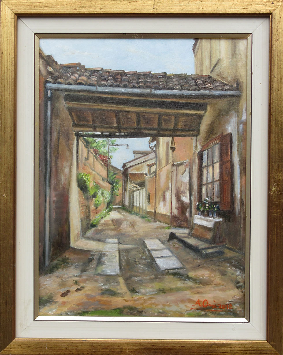 Miniatura: N°21) Contrada Lunga olio su tela 30x40 Anno di esecuzione 2012