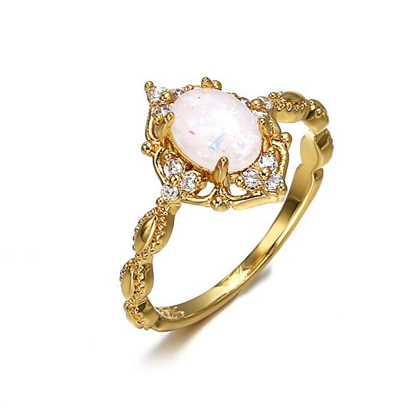 Thumbnail: 18K Gold Plated Women's Ring Jewelry