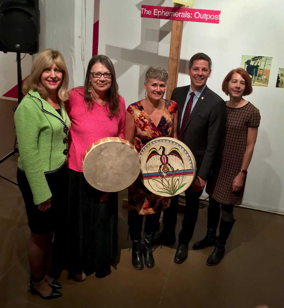 Val Vint with Director of WHEAT Darci Adam for Culture Days Manitoba