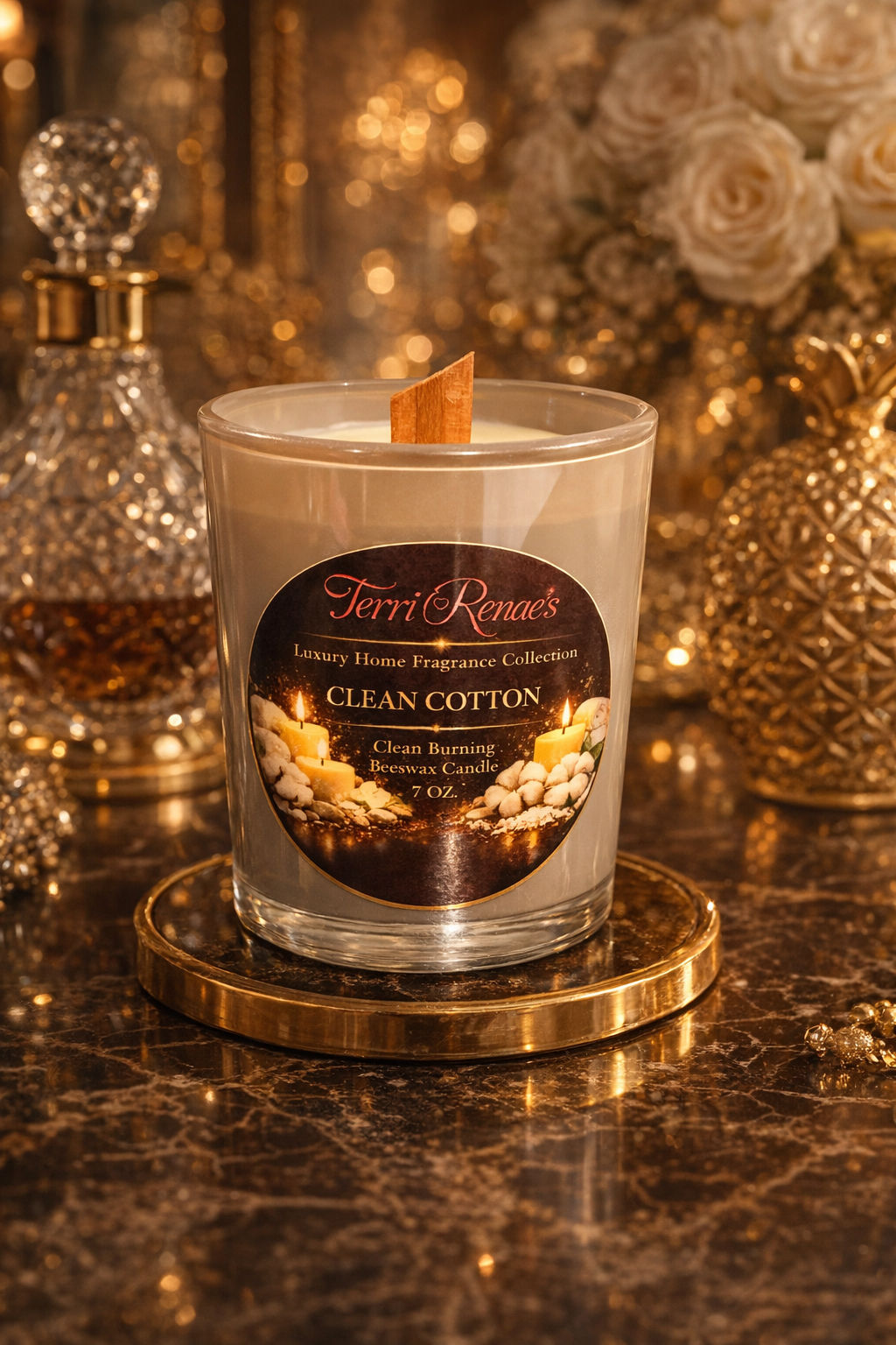 Clean Cotton – 7 oz Luxury Candle