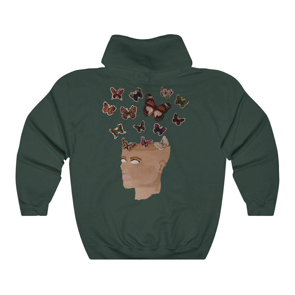 Thumbnail: Butterfly Hooded Sweatshirt