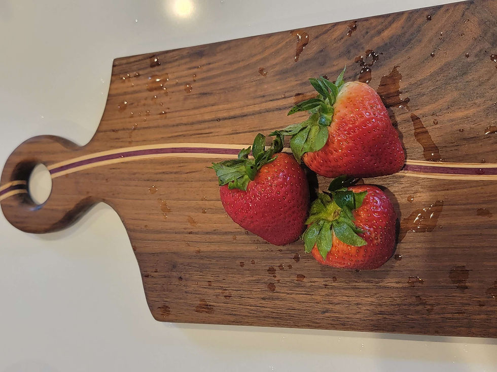 Thumbnail: River flow walnut and maple charcuterie board | cutting board 