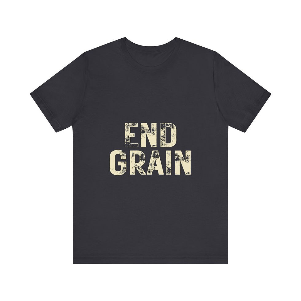 Thumbnail: End Grain Woodworker T-Shirt - Cutting Board Craftsman Gift