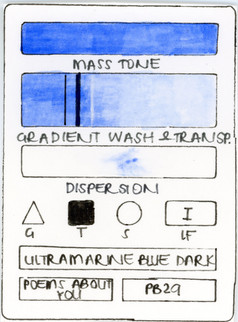 Ultramarine Blue Dark Poems About You Handmade Watercolor Paint