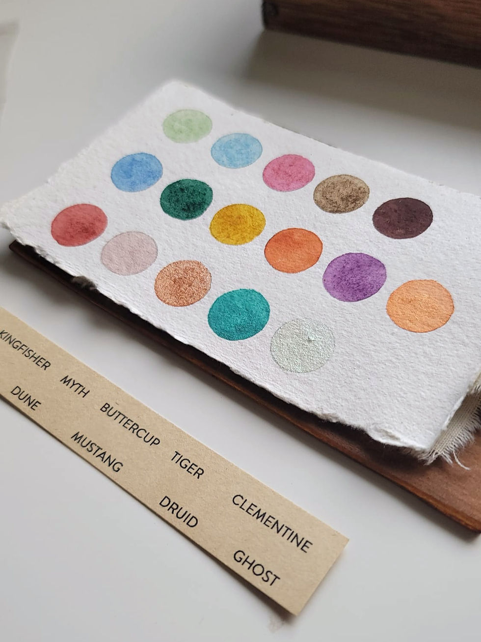RuCo Paints Handmade Watercolor Paint Swatch Watercolor Properties Transparency Opacity Staining Granulation Granulating Lightfastness Pigment