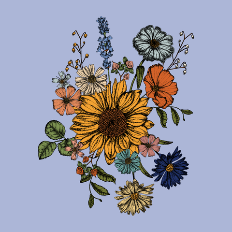 Botanical Ink Illustration Poster