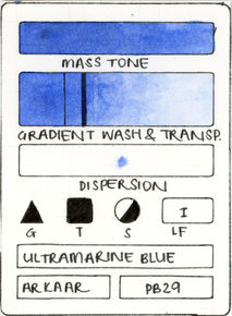 Ultramarine Blue Handmade Watercolor Paint