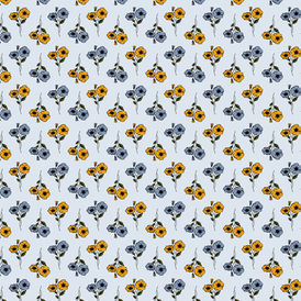 August Botanical Illustration Watercolour Floral Surface Pattern