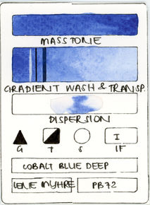 Cobalt Blue Deep Handmade Watercolour Paint