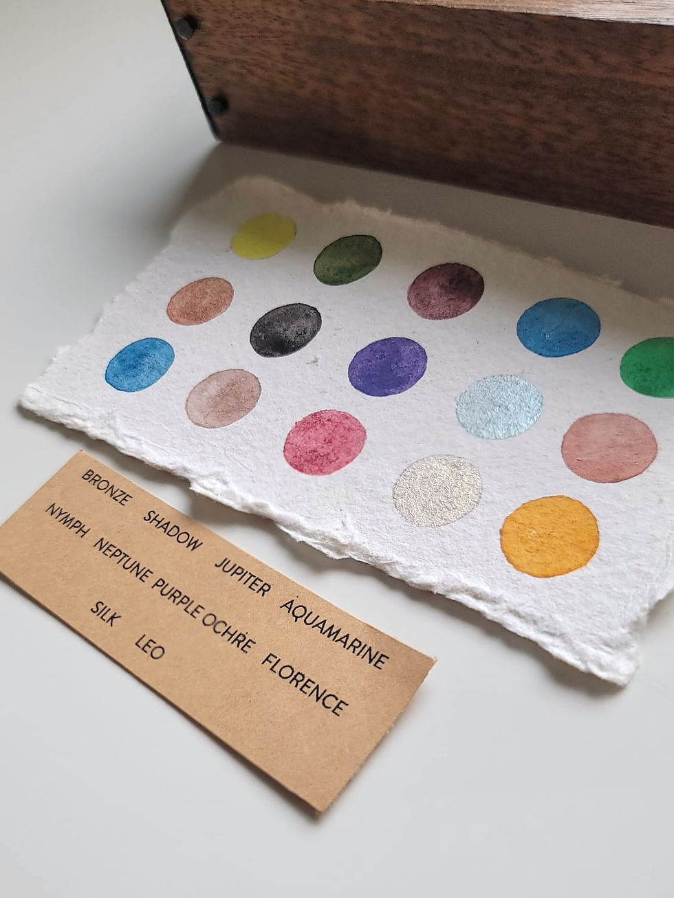 RuCo Paints Handmade Watercolor Paint Swatch Watercolor Properties Transparency Opacity Staining Granulation Granulating Lightfastness Pigment