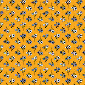 August Botanical Illustration Watercolour Floral Surface Pattern