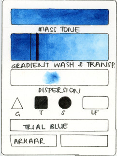 Trial Blue Handmade Watercolor Paint