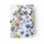 Botanical hardcover notebook featuring colourful watercolour flowers for journaling and note taking.
