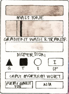 Caput Mortuum Violet Poems About You Handmade Watercolor Paint Swatch