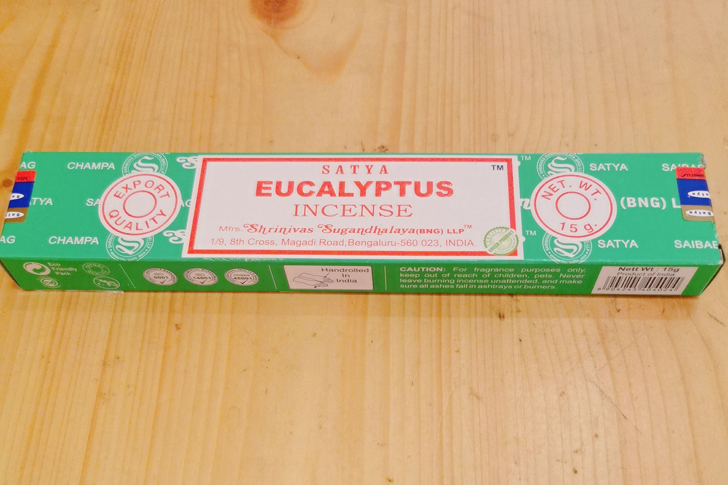 Incienso Satya Eucalipto