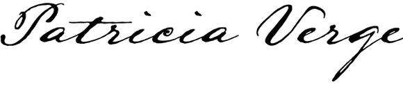 Patricia Verge written in script
