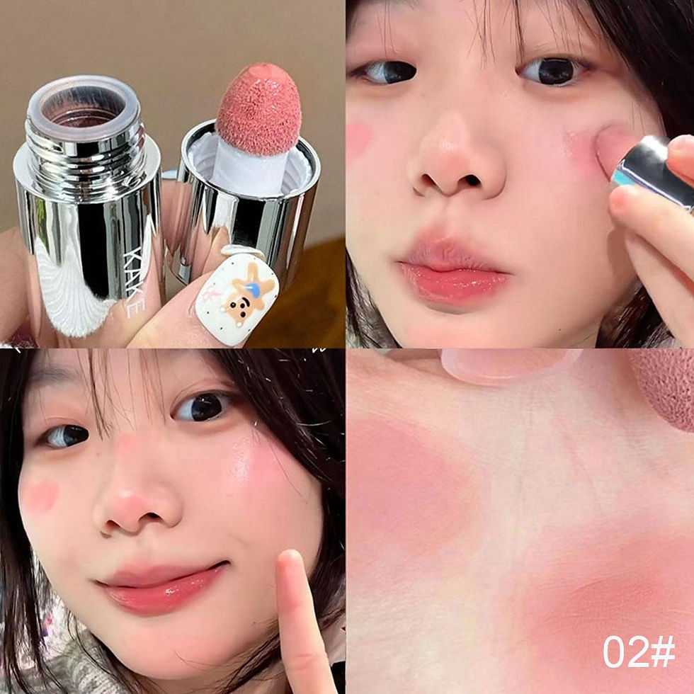 Miniatura: Velvet Liquid Blush Matte Sponge Head Blusher Natural Lasting Brighten facial Co