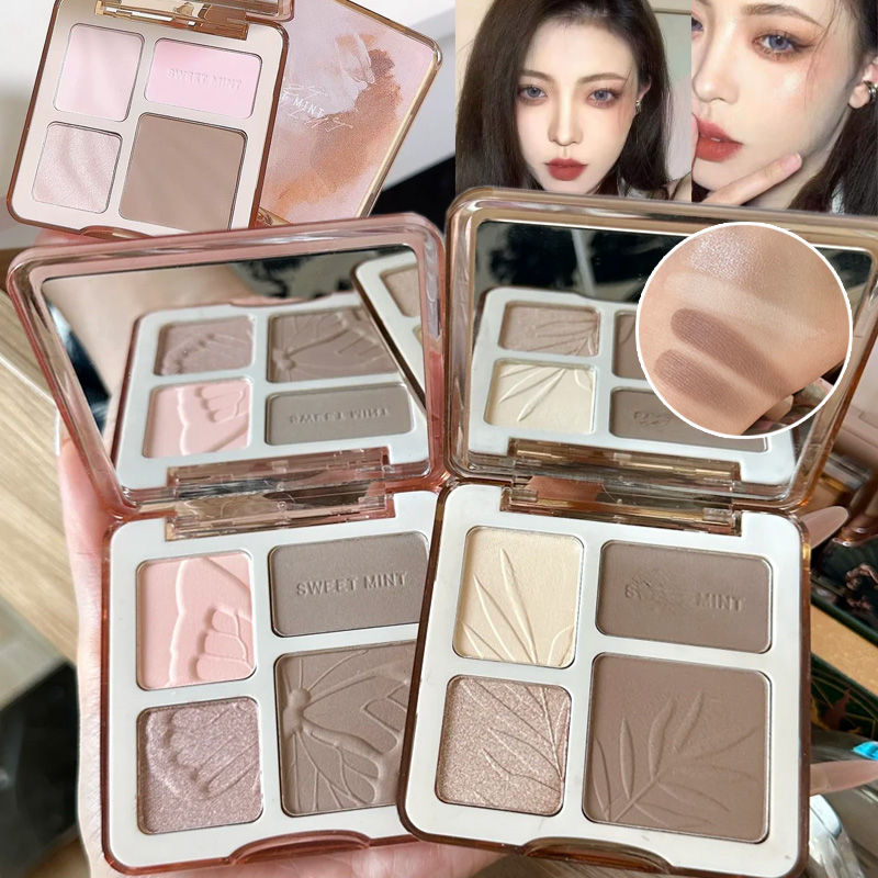 Miniatura: Sweet Mint Highlighter Contour Shading Powder Palette Makeup Matte Bronzer Highl