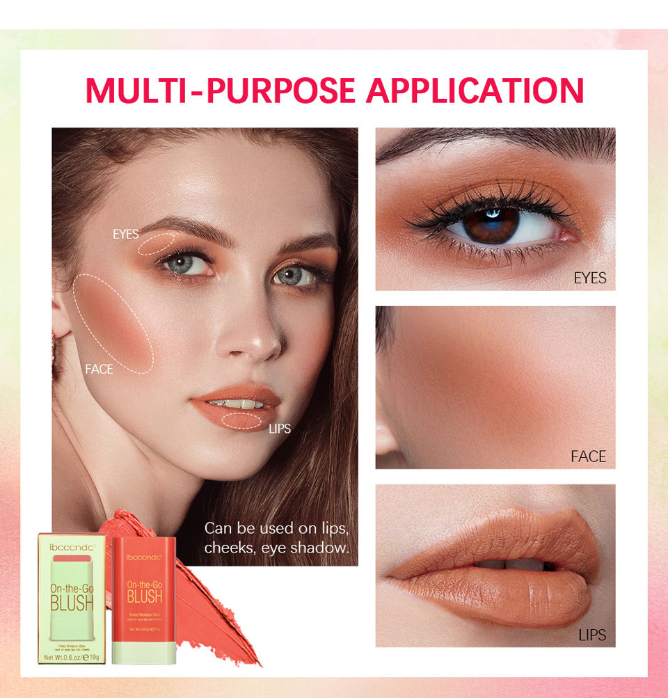 Miniatura: Make Up Functional Blush Stick Easy Color Rouge Blusher Cream Waterproof High Co