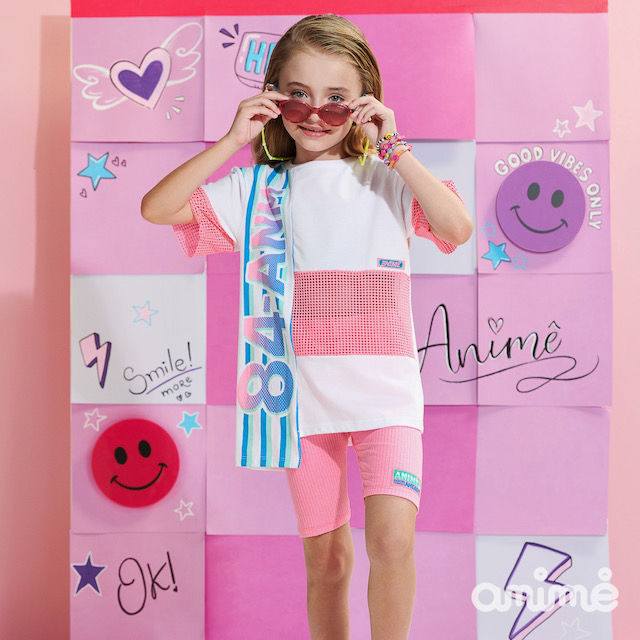 N1625 - CONJUNTO BLUSA E CICLISTA ANIMÊ